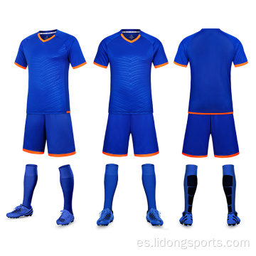 Camiseta de fútbol uniforme de equipo personalizado de uniforme de unisex